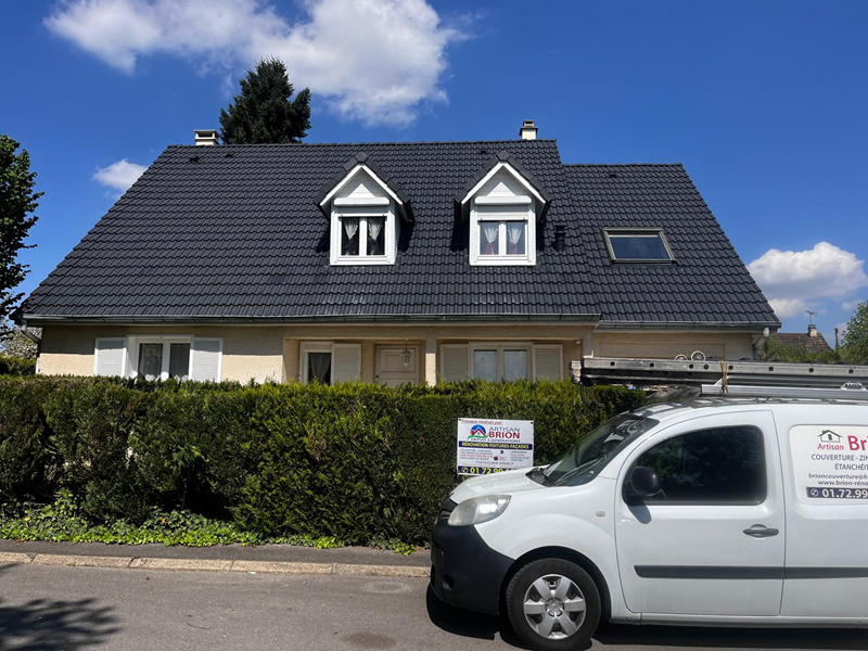 hydrofuge coloré couverture toiture ardoise Annet-sur-Marne